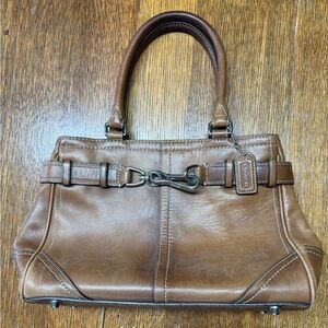 Coach Tan Leather Satchel